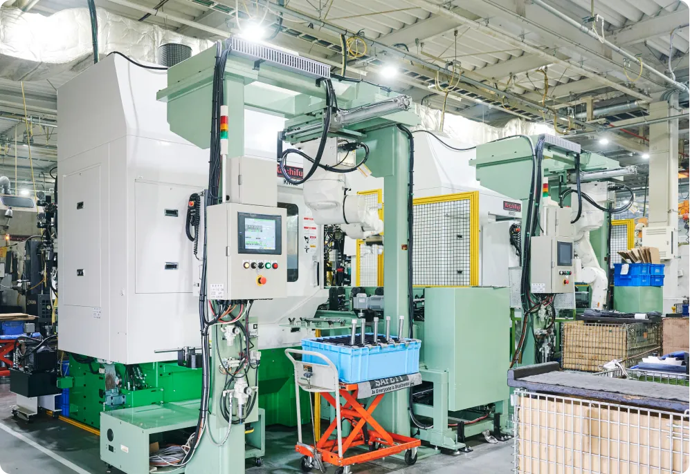 ホブ盤×自動取付ロボット装置