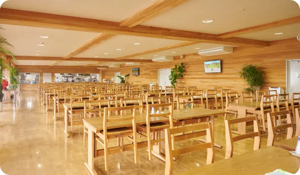 自慢の社員食堂