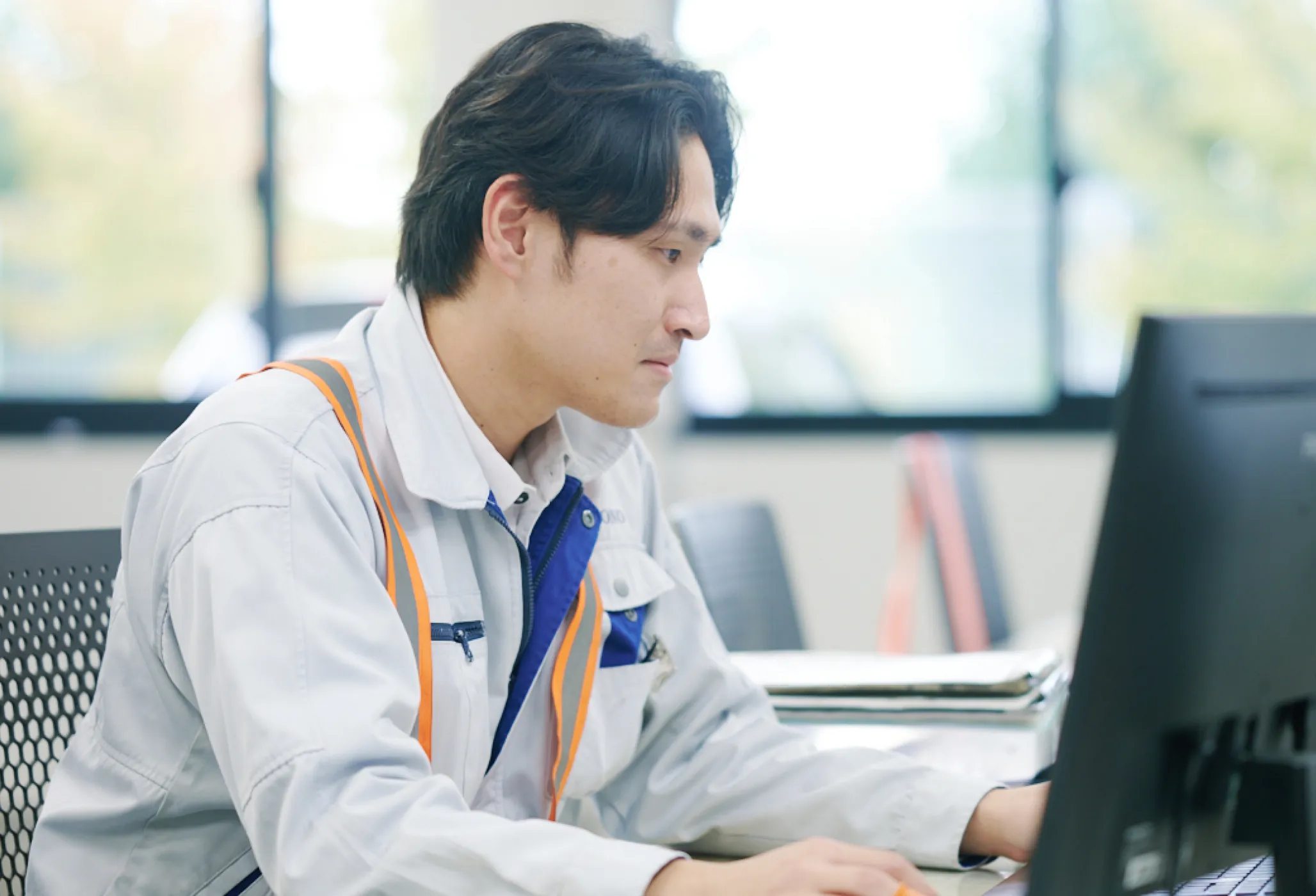 インタビューの様子